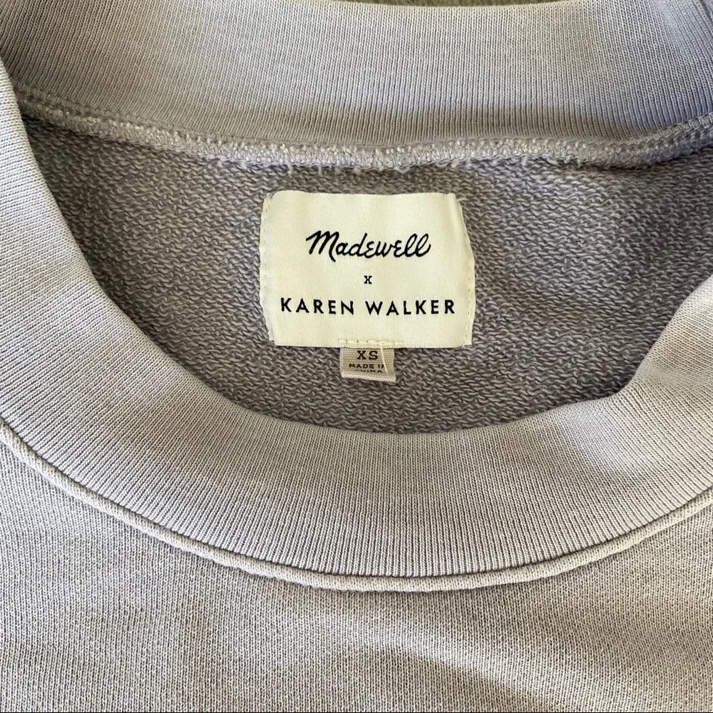 Madewell x Karen Walker Garment Dyed Sweatshirt XS